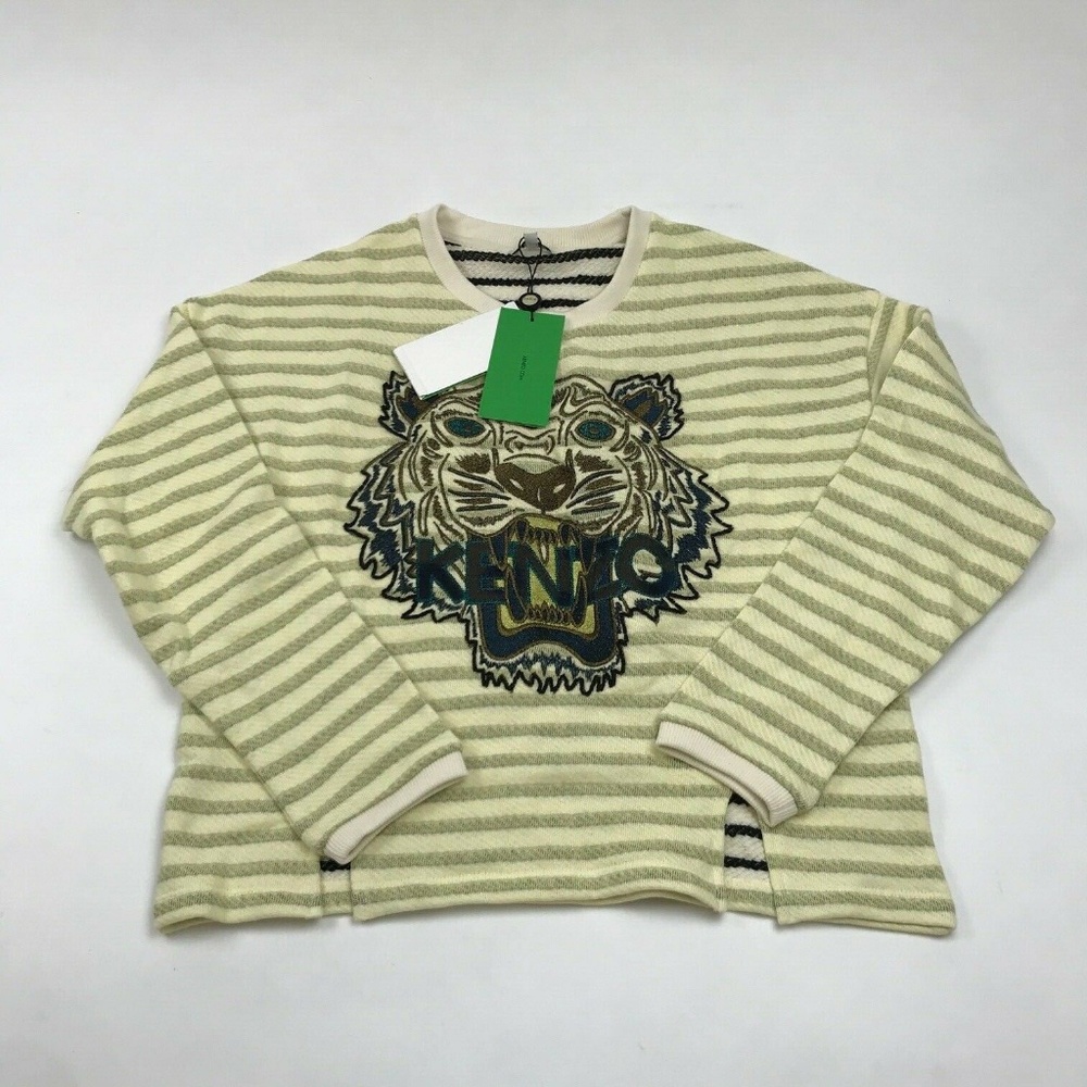 KENZO STRIPED TIGER SWEATSHIRT